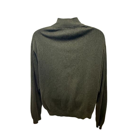 Cutter & Buck Ribbed 1/4 Zip Sweater Sz XL Dadcore Grandpacore Business Casual - Picture 2 of 7